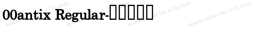 00antix Regular字体转换